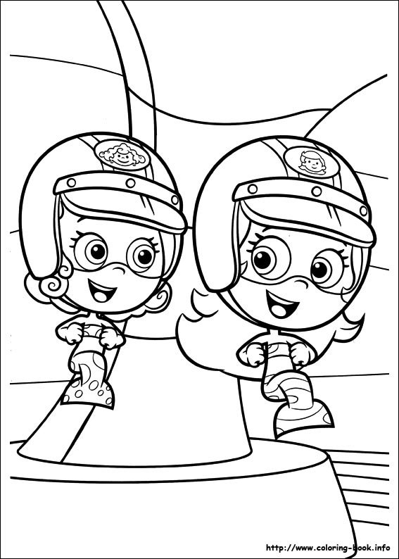 Plansa de colorat cu Bubble Guppies 19 16